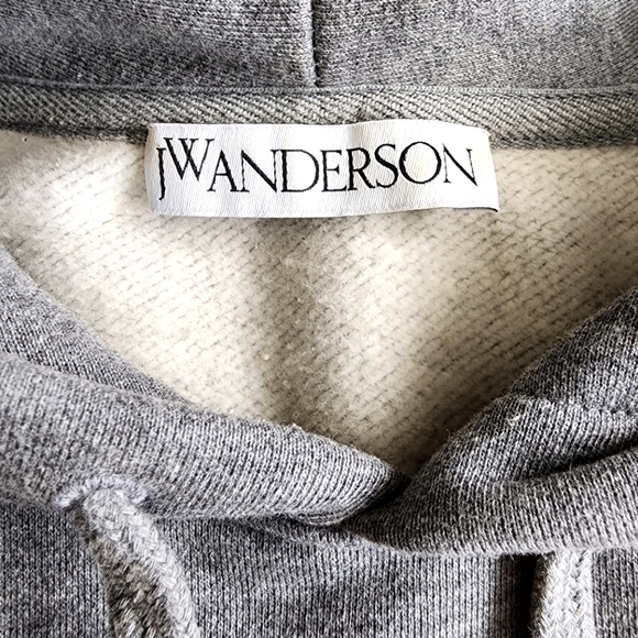 JW Anderson, Eyes Printed Hoodie, Heather Grey - Picture 11 of 11